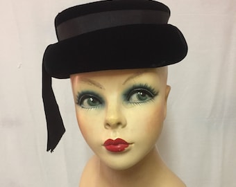 Black Velvet Mary Poppins Hat