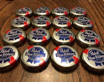 12 PBR Pabst Blue Ribbon Beer Bottle Caps