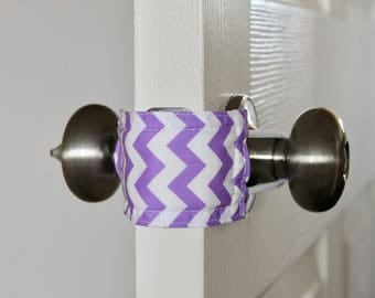 Latchy Catchy in Purple Chevron (Patented)