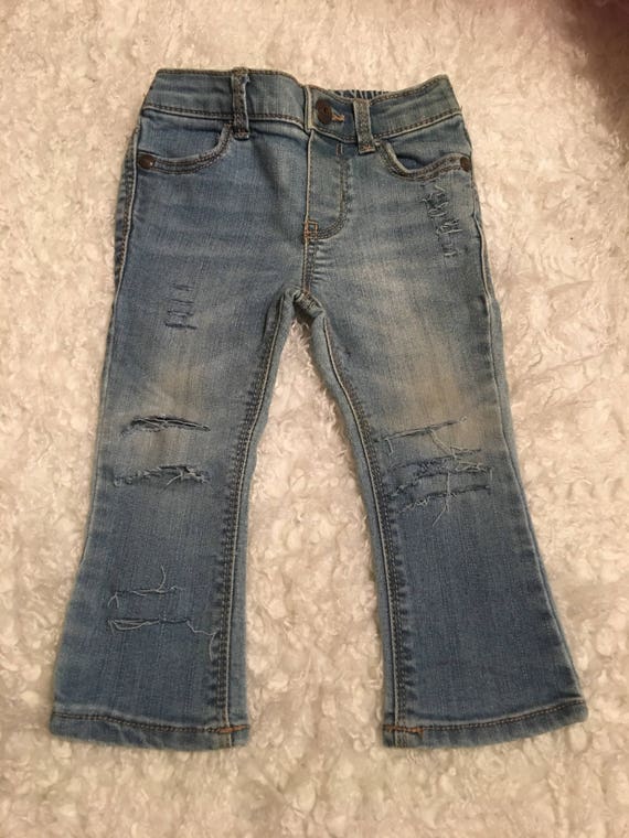 distressed baby girl jeans