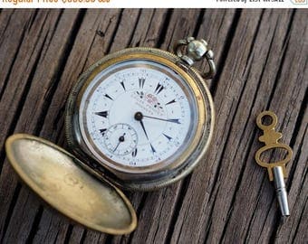 15% off Rare Antique pocket watch "Louis Perret Brenets" 1850-60's made for the Ottoman Empire