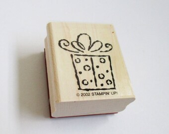 Holiday Gift Package DIY Christmas Card Making Craft Rubber Stamp Wood Mount Christmas Craft Supply Scrapbooking Stamping Cards