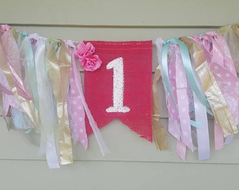 Girls 1st birthday banner for photo shoots.