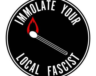 AntiFa 1-inch button