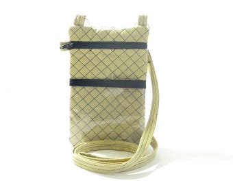 ON SALE Beige Men or Women Neck Pouch Phone Travel Case w/ Adjustable Strap and Wristlet