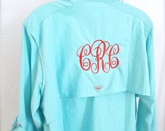 shirt pfg fishing monogrammed columbia ii tamiami sleeve short womens