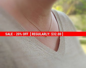 SALE 20% OFF Tiny gold necklace, star necklace, small gold necklace, gold necklace, petite jewelry, delicate necklace -577