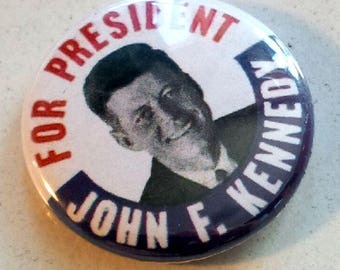 John F. Kennedy Genuine Imitation Campaign Button