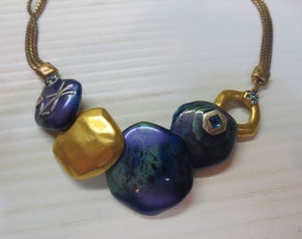 Vintage Chico's Chunky Multi-Strand Necklace With Pazazz