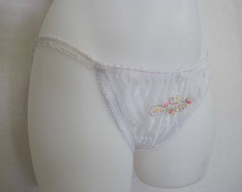 Sheer Panties Bikini Panties Underpants Nylon Med 1970