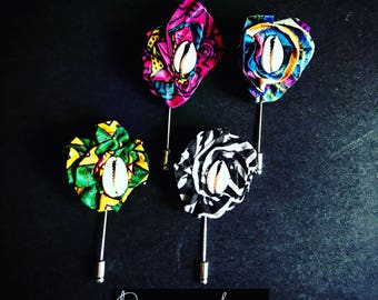 Fleurette Africaine Boutonniere Lapel Pin