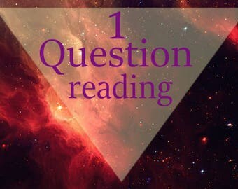 1 question psychic reading || Super quick psychic reading! PDF || Email || Same Day Psychic || Accurate || Witch || Oracle Cards || Angels |
