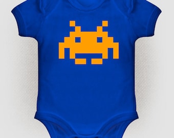 Space invaders baby Bodysuit