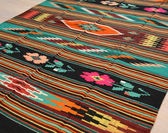 Bessarabian Kilim & area rugs. Tapis vintage moldave,Large rug,oushak rug,persian rug,morrocan rug,tapis boheme,overdyed rug