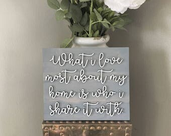 What I Love Most About My Home Is Who I Share It With