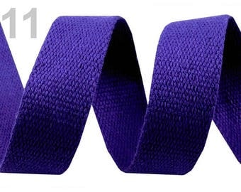 Cotton strap 30 Blue 11 mm