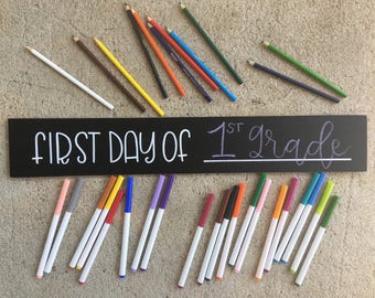 First Day of School Chalkboard | Back To School Sign | Preschool Sign | Chalkboard Sign | School Chalkboard | Southern Sweetheart Gifts
