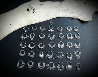 1x piercing (septum, helix, earring...) silver 925