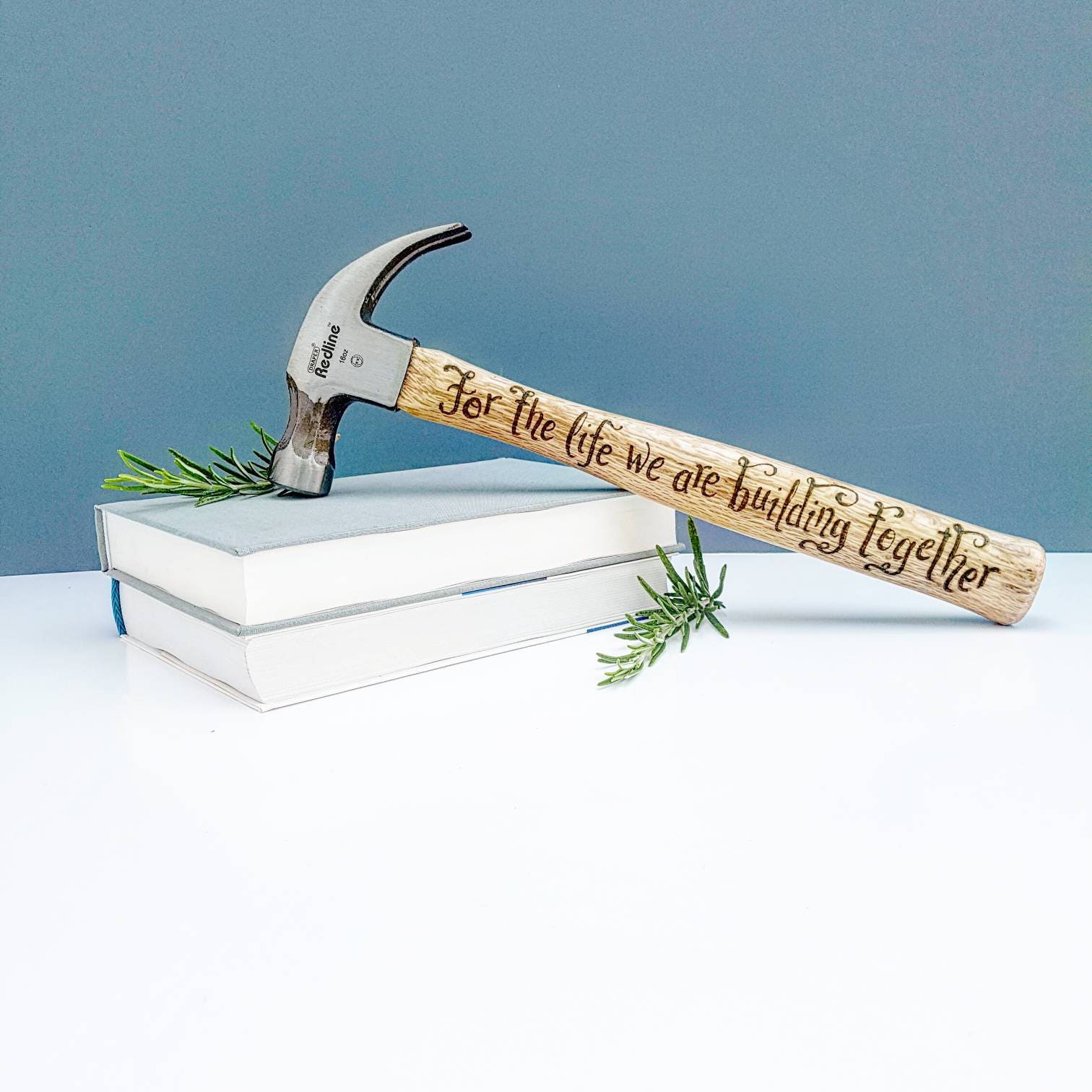 Personalised Hammer 5th wooden anniversary gift For