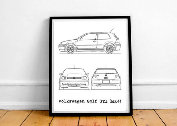 Volkswagen Golf GTi Mk4 Blueprint VW Golf Golf MKiv