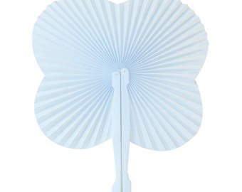 12X VENTAGLI VENTAGLIO BIANCHI PER MATRIMONIO WEDDING SPOSA - Foto 12