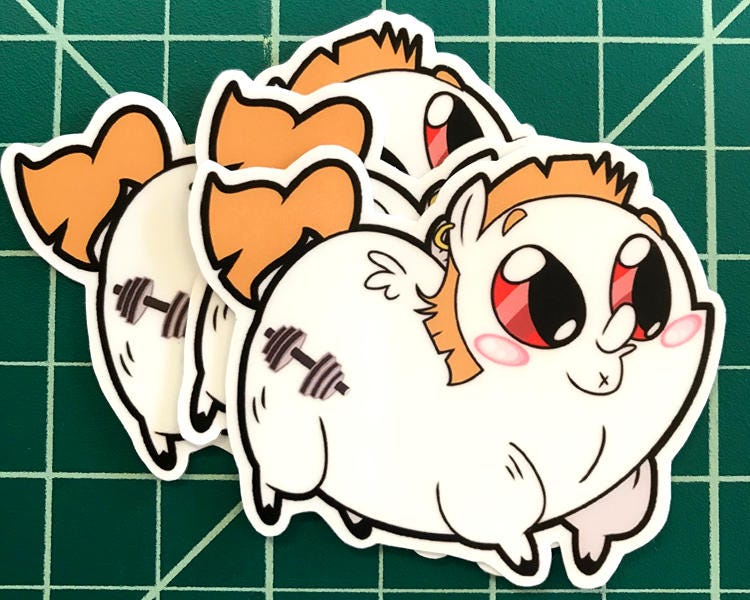 Pony Chubs! Buff Biceps Sticker from FrogandCog on Etsy Studio