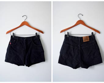 Black denim shorts | Size 27