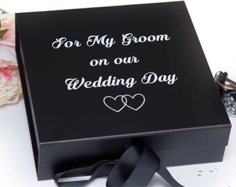 Groom box, groom gift box, wedding gift box for groom, husband to be box, wedding box for him