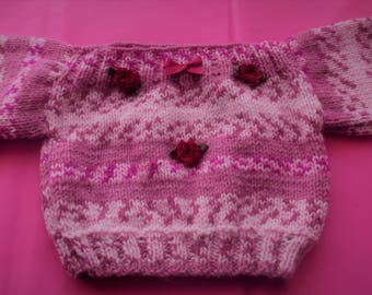 Baby Jumper 0-3 months - Hand knitted