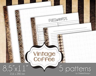 Grid Dots Bullet Journal Printable Paper 9x7 A5 and Letter
