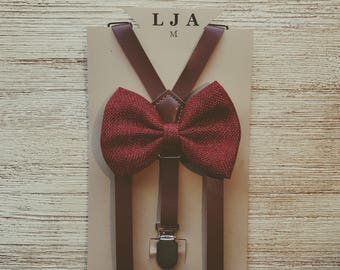Groomsmen wedding outfits rustic wedding ring bearer outfits little boy suspenders and bow tie groomsmen suspenders baby ring bearer outfit