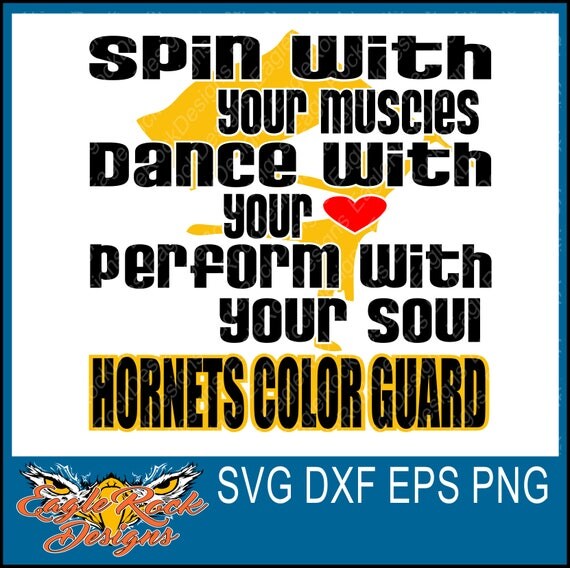 Download Items similar to Hornets Color Guard| SVG| DXF| EPS| Png ...