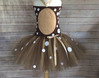 Deer costume - deer tutu - girls dress up - doe tutu dress - Halloween costume for girls - girls costume - dresses for girls - deer dress