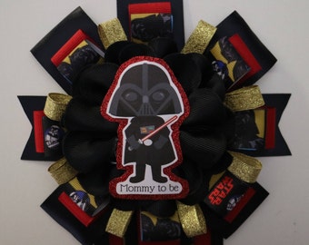 Darth Vader Star Wars Baby Shower Mommy to Be Corsage