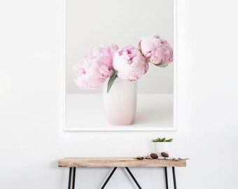 Pink Peony Floral Wall Art - Peony Photography - Pink Flower Photo - Floral Wall Print - Pretty Nature Print - Home Decor - Nursery Decor