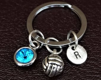 Volleyball Keychain, Custom Keychain, Custom Key Ring, Volleyball Pendant, Volleyball Charm, Volleyball Jewelry, Volleyball Mom, Volley ball