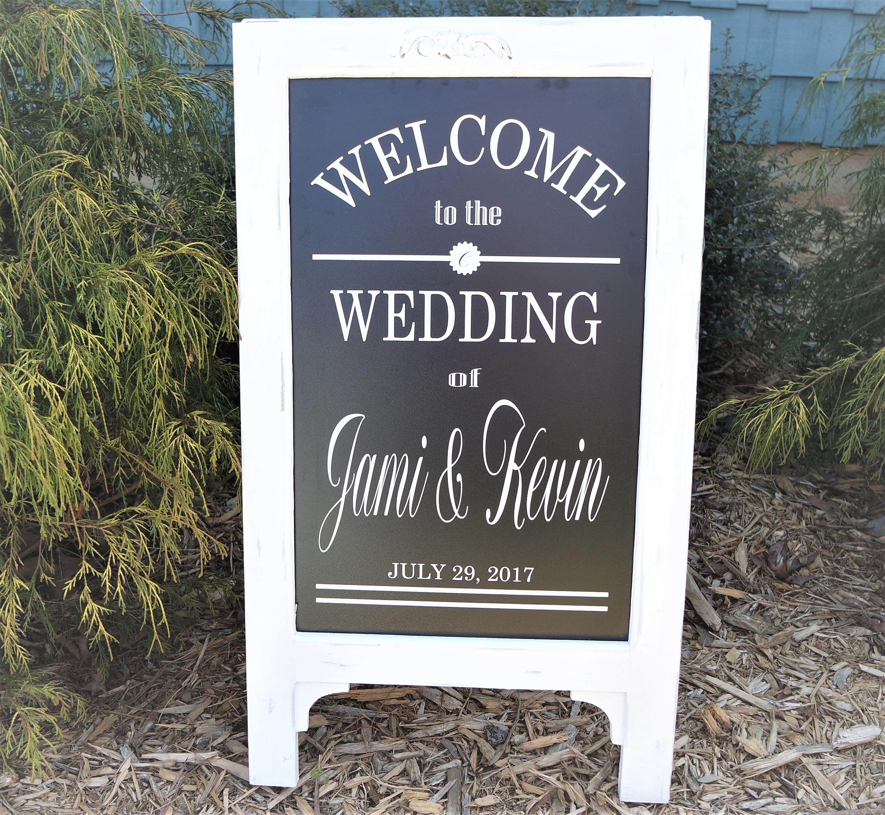 Chalk Board Sign Wedding Chalkboard signs Wedding Chalk