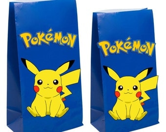 Pokemon Party Favor gift Bags~ Pokemon Birthday Party Inspired Decorations & Decor