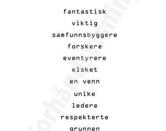 Pynt til Klasserommet - Dere er Fantastiske