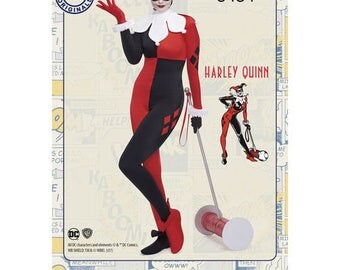 Sewing Pattern for D.C. Comics, HARLEY QUINN Costume, Simplicity Pattern 8434,Halloween Costume, DC Comics Cosplay,Plus Size Avail