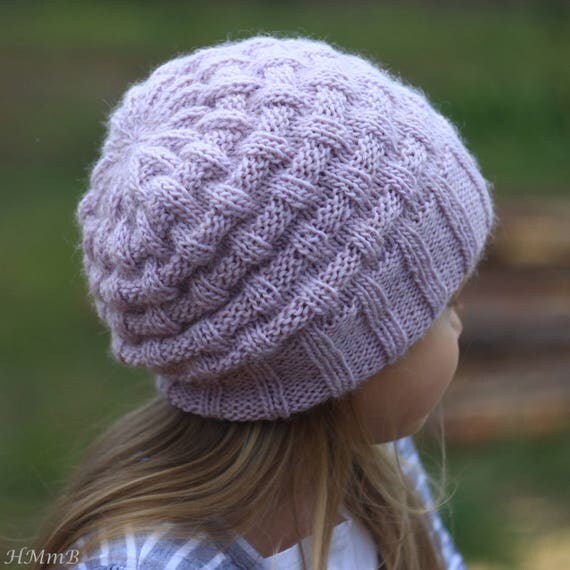 Cascading snowflake easy knitting patternwomens hat pattern