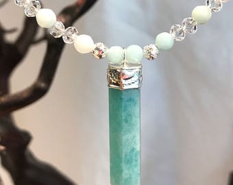 Amazonite Pendant Necklace