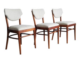 Vintage Thonet Dining Chairs – Set of Three, Bentwood Bistro