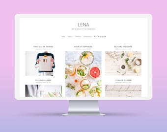 SALE! Lena | Responsive Minimalist Premade Blogger Template