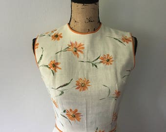 50's linen dress