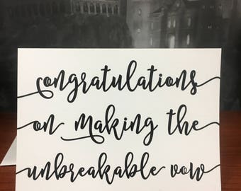 Harry Potter Wedding Card