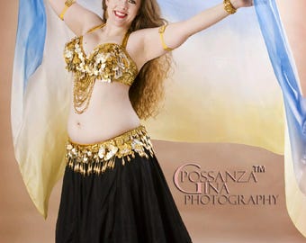 Leia's Hope Silk Bellydance Veil Bellydance Costume Veil