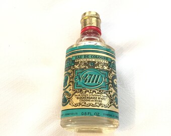 Vintage No. 4711 Eau de Cologne Blue and Gold KOLNISCH WASSER Glockengasse Cologne of Rhine 0.6 oz