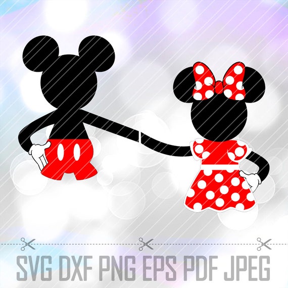 Download Mickey Minnie Mouse LAYERED SVG DXF Png Vector Cut File Cricut