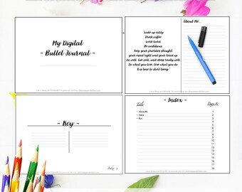 Digital Planner GoodNotes - Digital Planner, GoodNotes, Digital Bullet journal, iPad Planner, Digital Journal, iPad Pro Planner